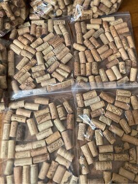 Natural Cork Wine Stoppers - Assorted Brown Corks for crafts, etc. 50 count